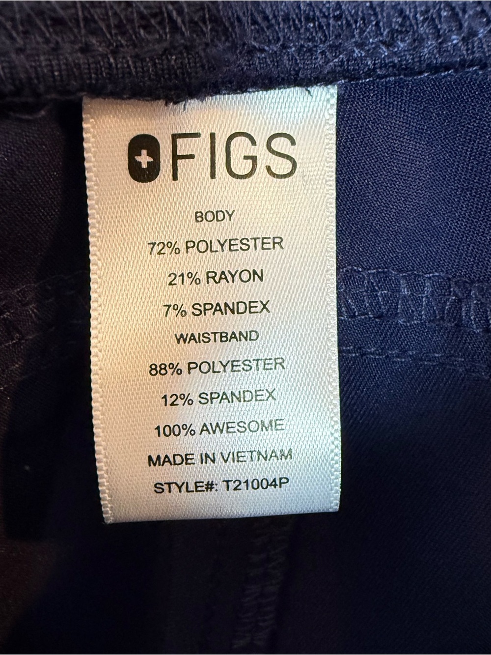 FIGS Kade Cargo Scrub Pants Navy Blue XS Petite XSP T21004P FIONx Stretch - Picture 6 of 8